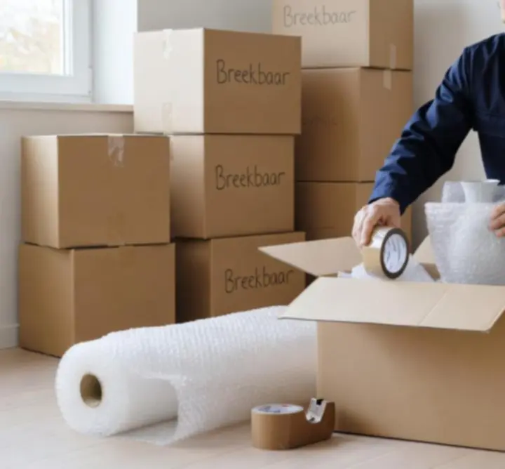 Professionele inpakmaterialen en verhuisdozen